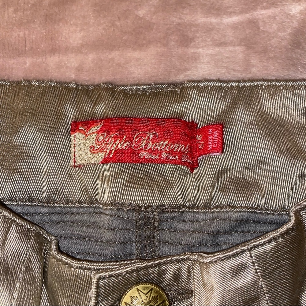 Y2k Vintage Gold Apple Bottoms Jeans - image 5